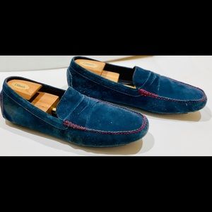 Donald J. Pliner Men’s Blue Suede Loafers